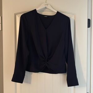 Express Navy Dress Top